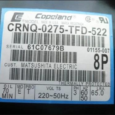适用于CRNQ-0275-PFJ谷轮空调冷库设备制冷压缩机