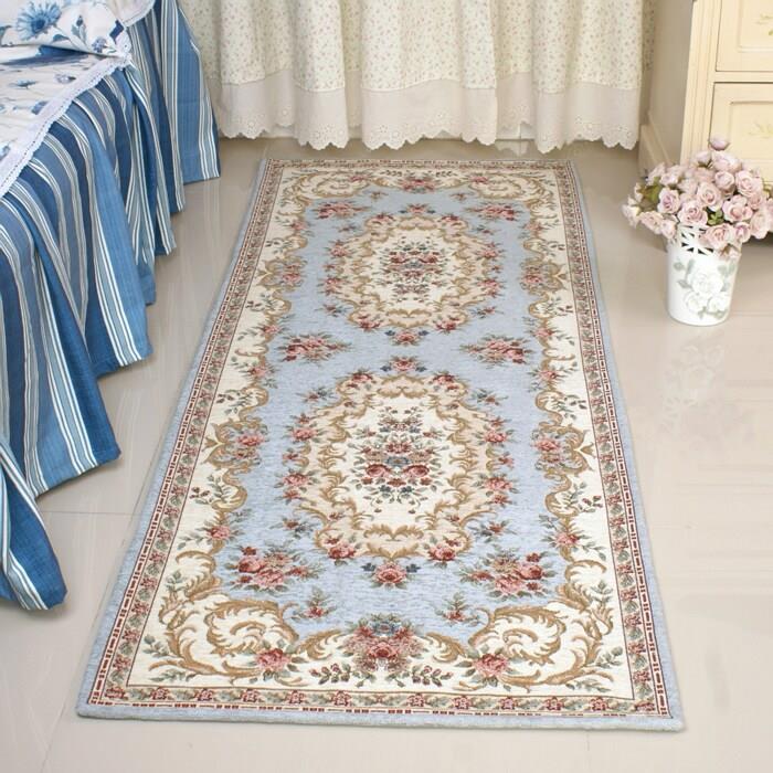 欧式田园地mjs70180垫长垫条边毯卧室防滑床门厨房脚垫入户进走门