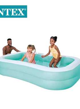 池水池充气戏水超大池游泳池长方形大号海洋成人intex57181球