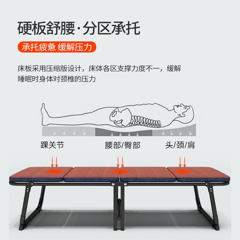 床床四PIX折海绵单人折叠床便携护办公室午休床午睡成人简易陪床