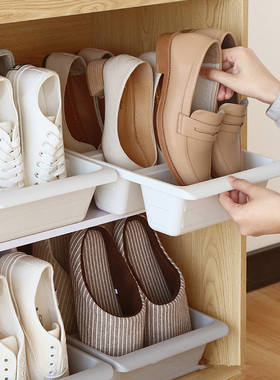 省空间用出租房鞋子收纳架鞋架鞋柜大号鞋托网红宿舍鞋盒神器拖