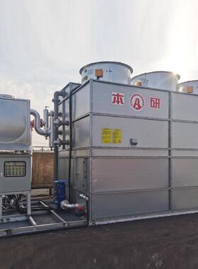 闭式混合流冷却塔BY-HN-20T迅速降温超静音型水系统包安装
