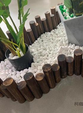 CCS院00斤白石子色鹅卵石庭造景装饰白花园白铺地1铺路白色砾麦太