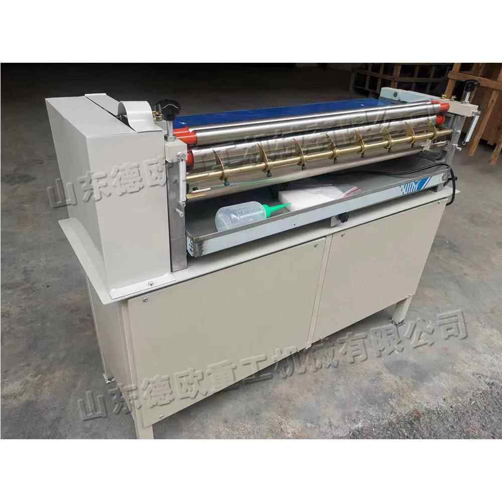 小型不锈钢单面胶水机 电动式工业用上胶机 纸片瓦楞纸淋胶机器