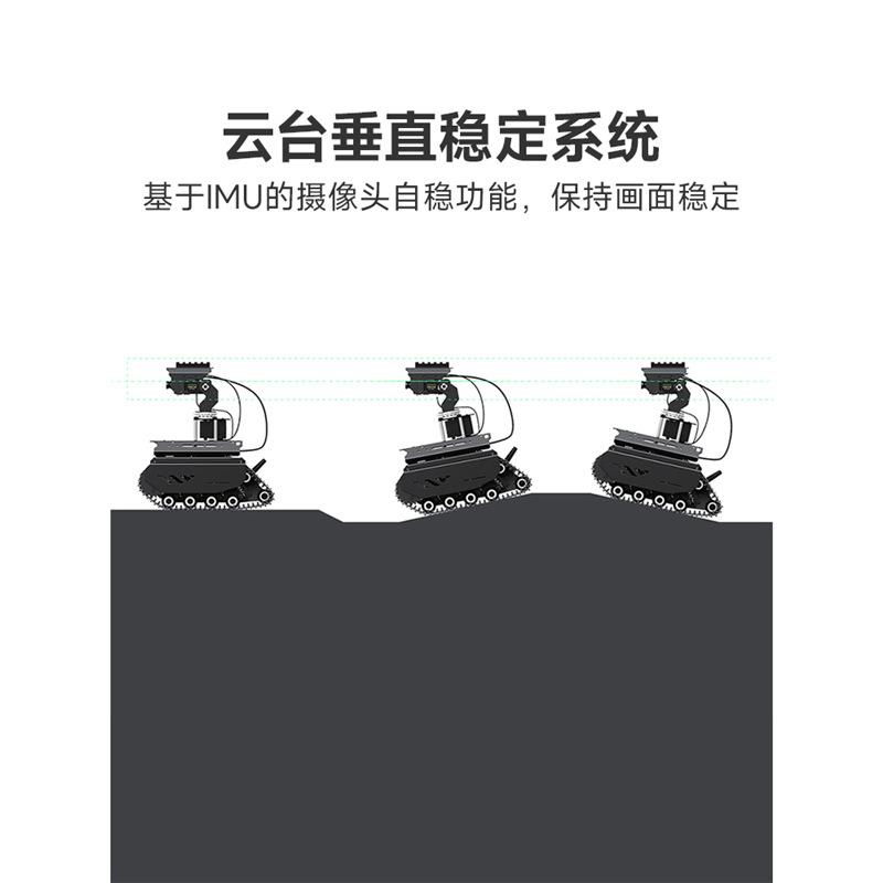 微雪 树莓派UGV Beast越野履带智能小车 灵活可扩展AI视觉机器人