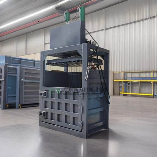 30吨四开门服装打包机易拉罐塑料瓶压块机刨花边角料打包机