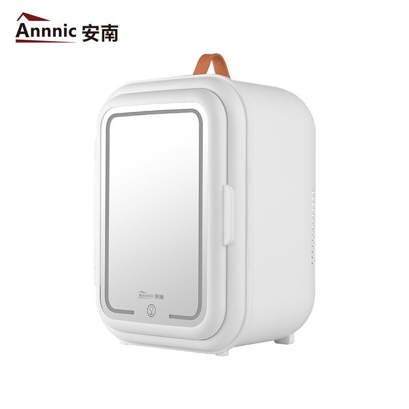 安南车载冰箱9L迷你美妆镜面护肤品冷藏车家两用便携式小冰箱