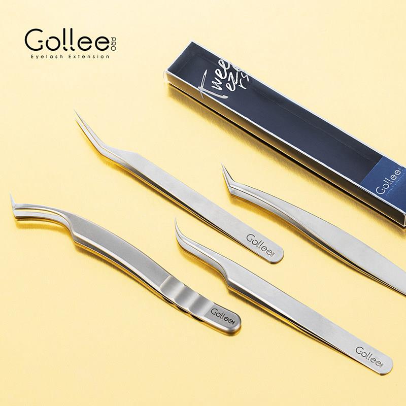 古梨gollee嫁接睫毛镊子美睫店美睫师专用镊子高精密夹子开花工具