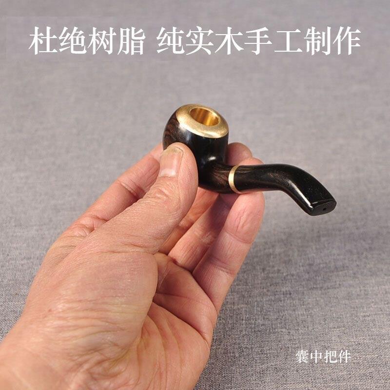 手工实木烟斗!过滤弯式男士带滤芯老式可携式高档经典复古个性