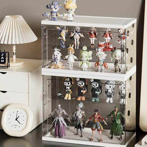 Blind Box Figurine Storage and Display Rack, Dust-proof Lego