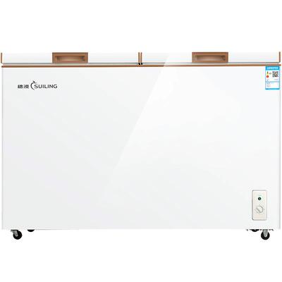 穗凌BCD-336K冰柜商用卧式双温两室冷冻冷藏柜顶开式两门冷柜雪柜