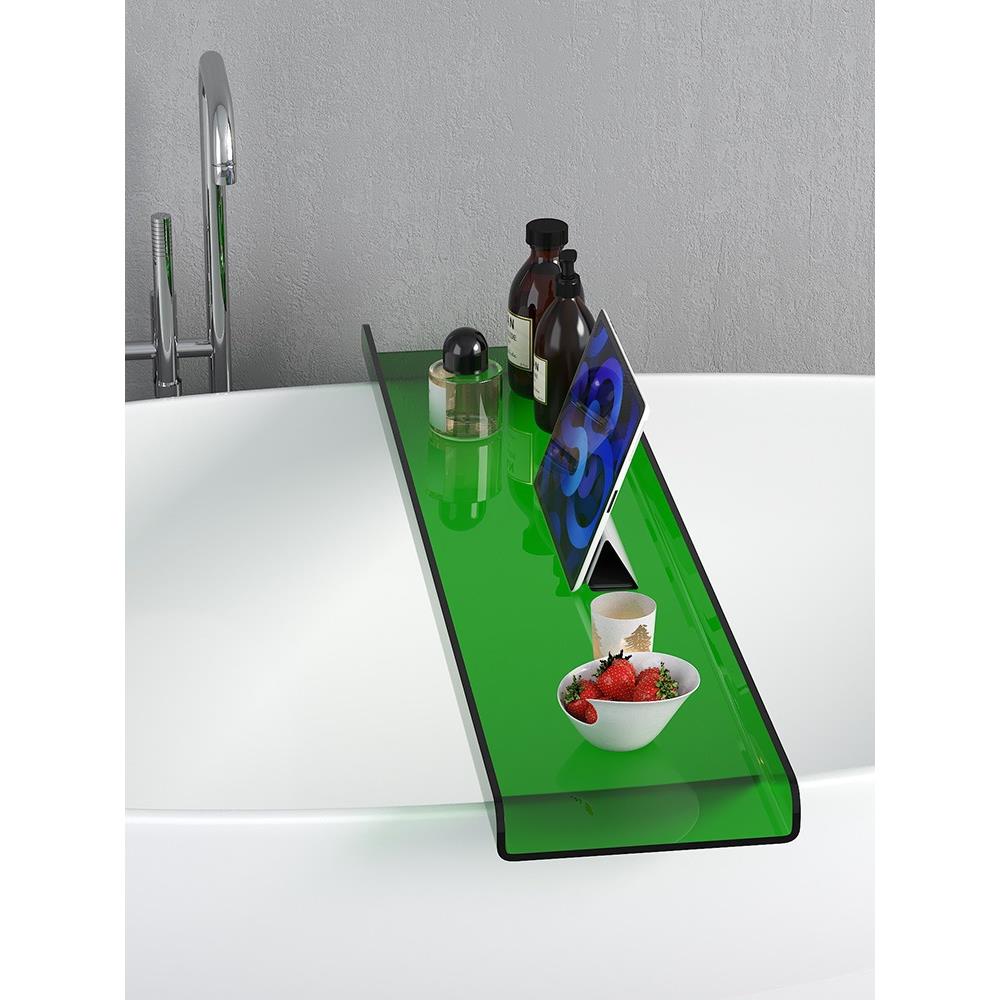 亚置克力网机红子浴缸物架手收纳架SLQ透明支架卫生间浴盆托盘界