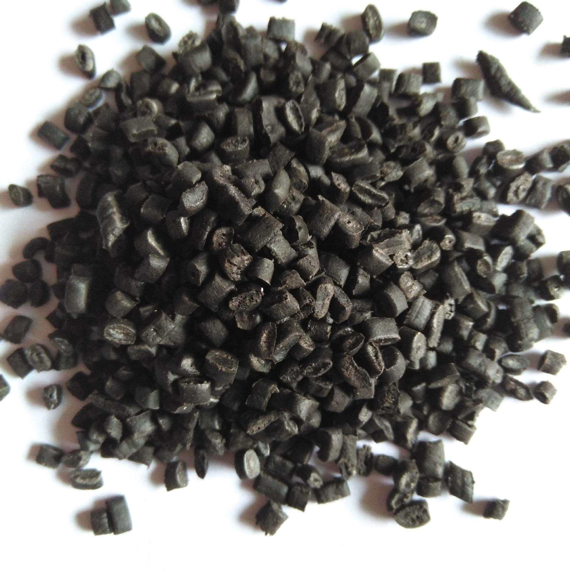 大量供应PPPE复合料纸厂料水果筐陶瓷包角垫块专用黑颗粒