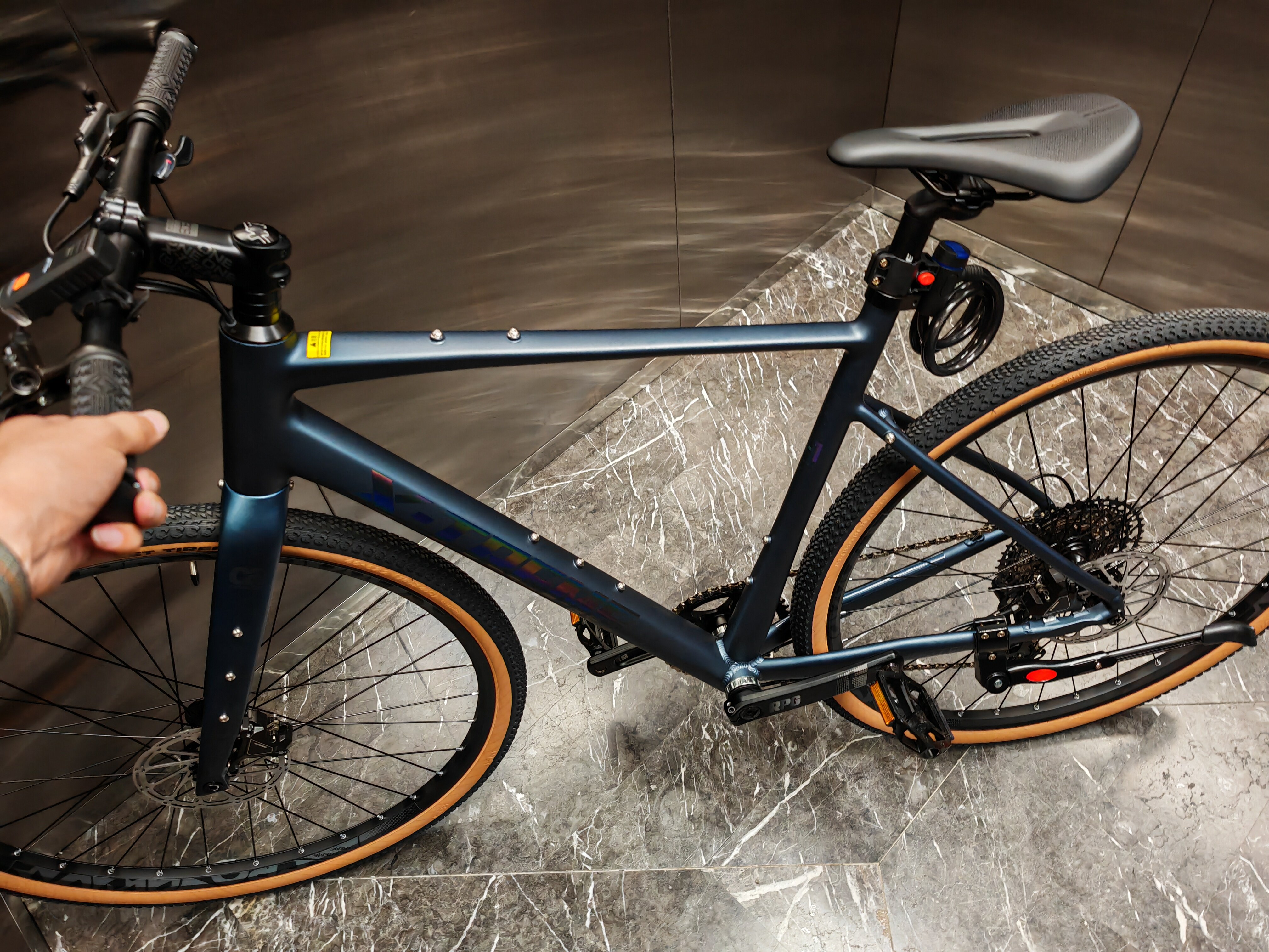 Гравийный велосипед Meihanda Phantom (гравел) с прямым рулем, карбоновая вилка T800, Shimano 12 скоростей, гидравлика photo review
