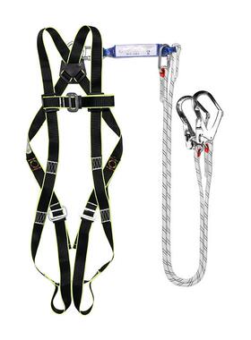 工五点式星空作业安全MMI带防坠落双绳涤纶缓冲包工地高国安全绳