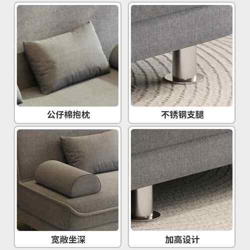多功能可叠出房租双LZ2-SF-S三人布艺沙卧室两用沙新品沙发折客厅