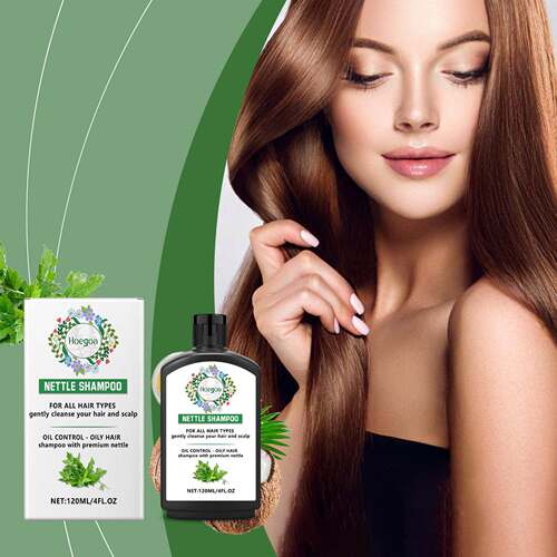 HOEGOA Nettle Shampoo, designed to gently cleanse and nouris