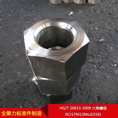厂家供HG/9T2061直3N-200六角螺母0Cr17HPJi12Mo2(316)按需制造