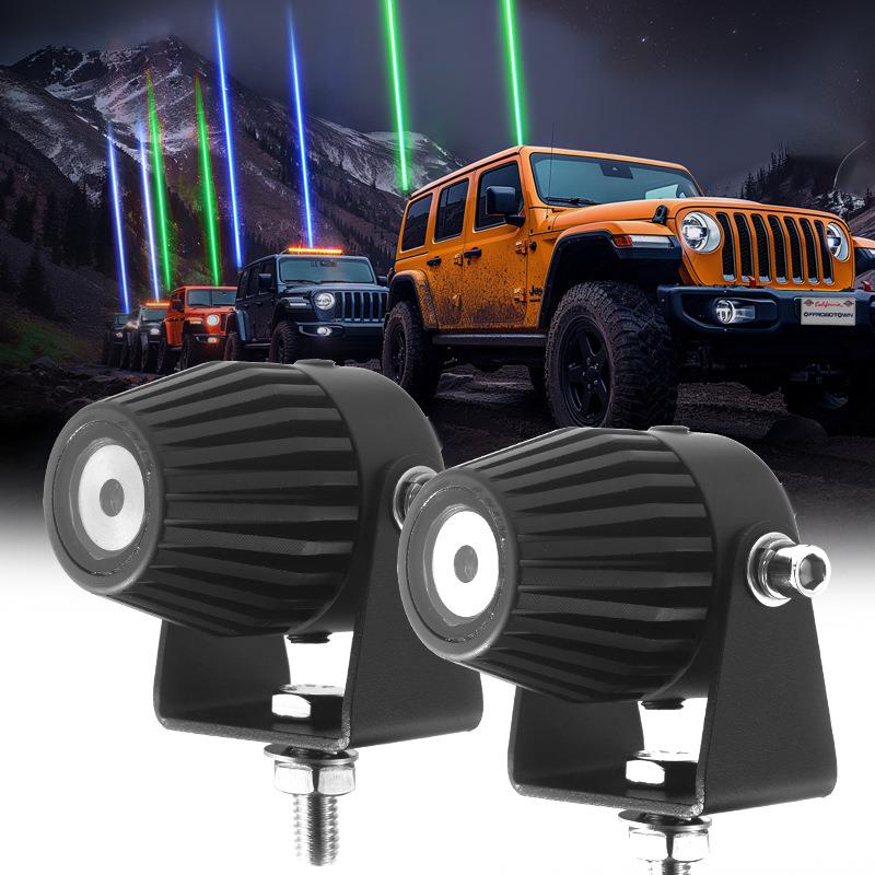 12v24V越野激光灯4x4越野摩托车辅助Led鞭灯3英寸点汽车激光雾灯