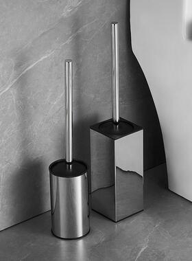 不锈钢马桶刷套装落地器轻奢厕所座便刷卫生架刷间挂壁带UHN盖马