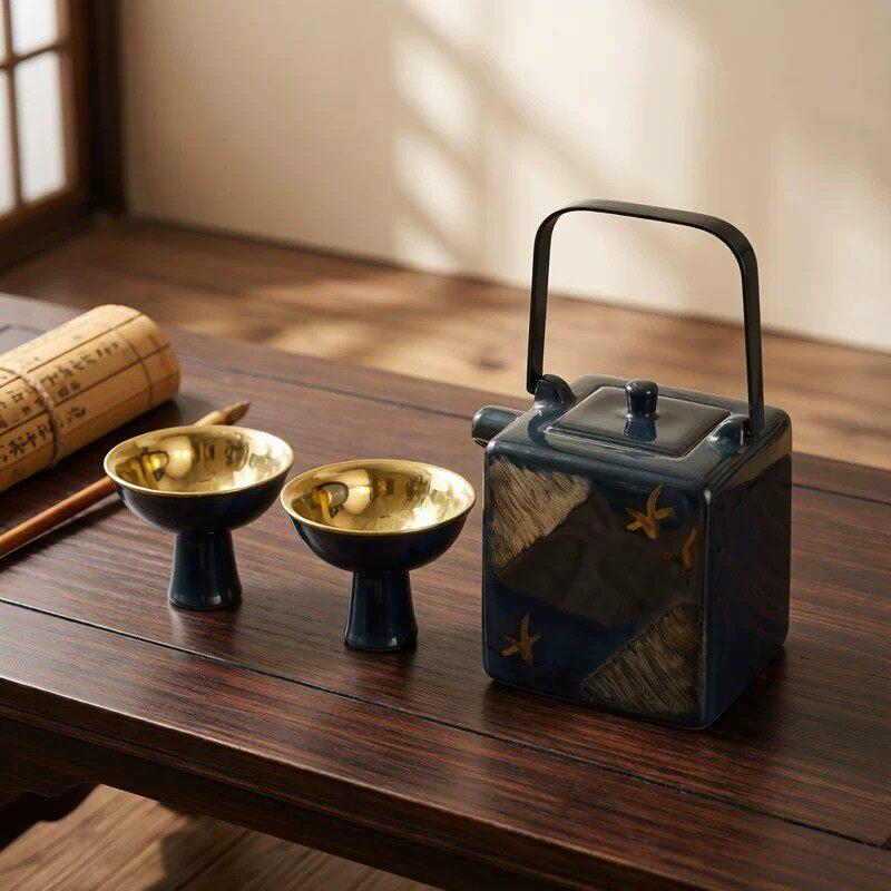 宋代美学新中式风格样板房茶室布置高级感样品屋展示中心软装饰品