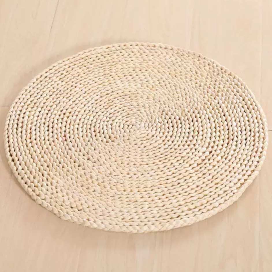 榻榻米草编垫子修厚垫打坐蒲草坐垫地上窗垫拜佛飘禅厂家蒲团批发