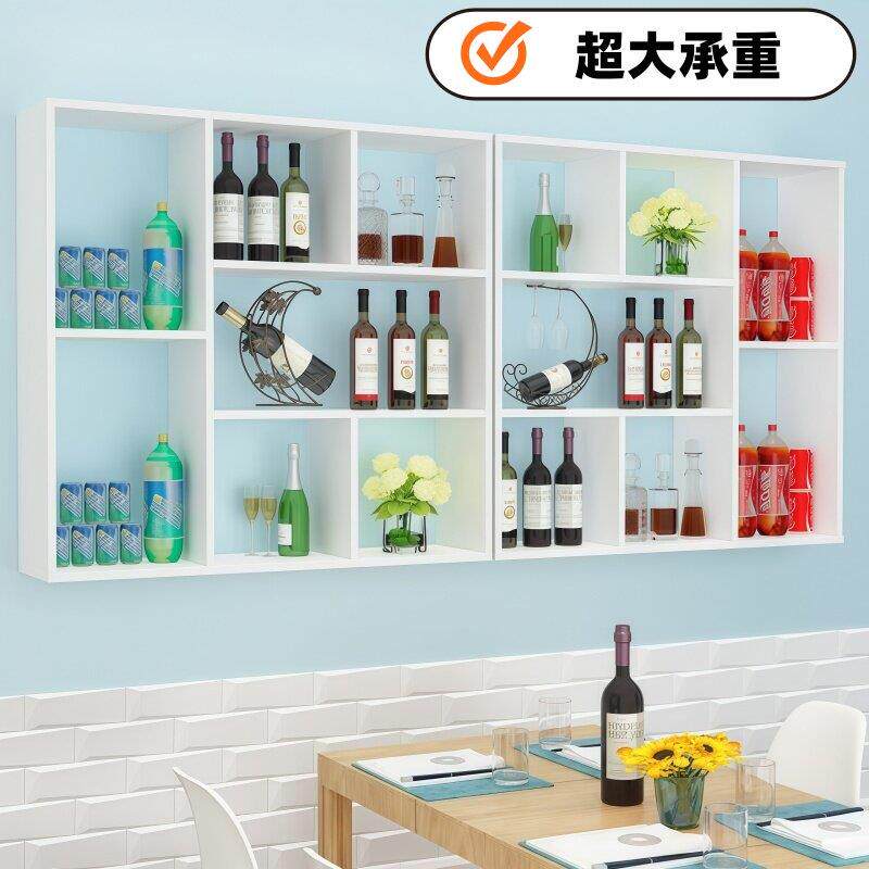 饭店架烧烤吧酒台柜架壁挂式002多层置物架餐厅墙上悬挂式红酒书