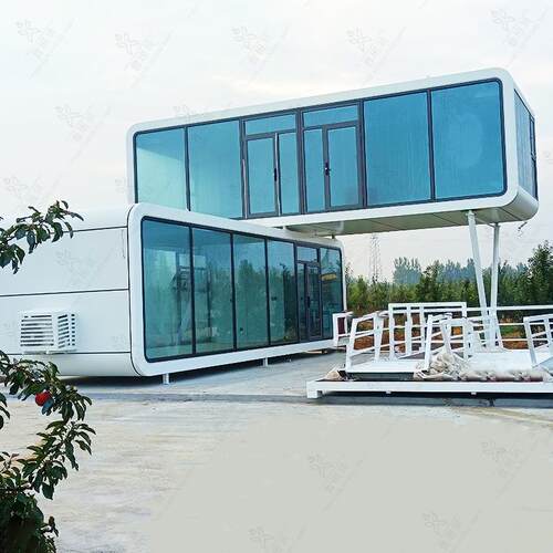 移动智能苹果舱会客厅户外豪华度假村酒店乡村双层小别墅苹果仓