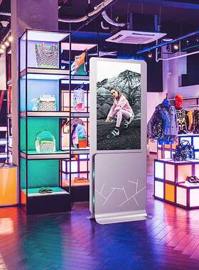55英寸OLED立式透明广告机展览触摸液晶显示器智能显示屏液晶屏