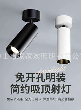 设计师明装小射灯 led光源全光谱防眩光吧台过道展厅重点照明射灯