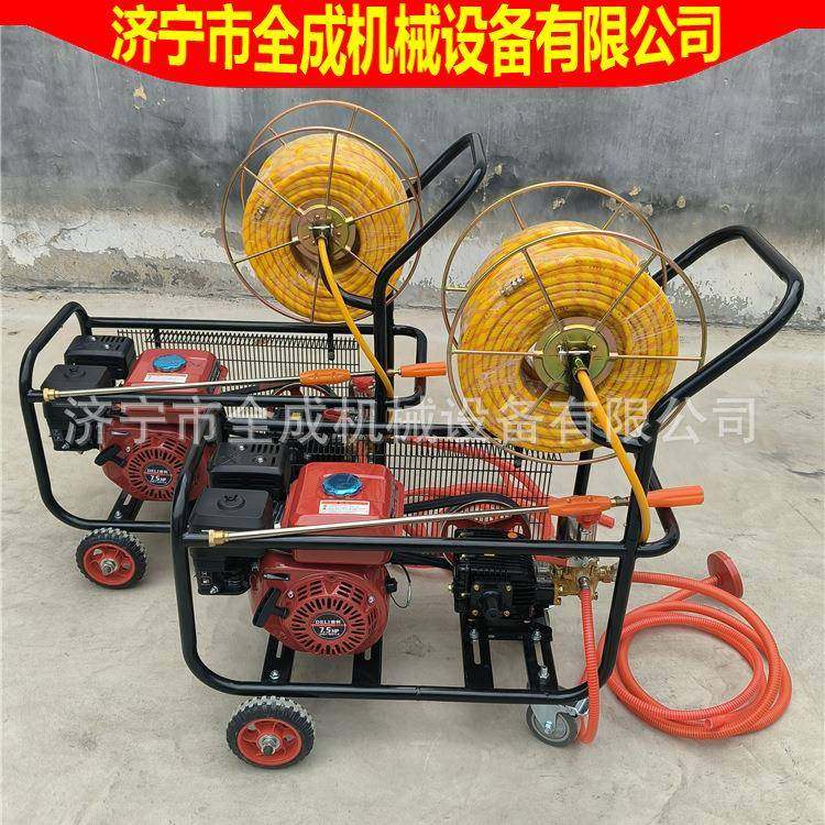 全成170F汽油手推车式农林喷雾机26型高压机动打药机汽油打药机