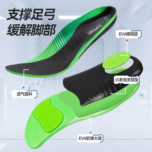 Arch Support Insoles for Flat Feet Thick Gel Orthotic Insert
