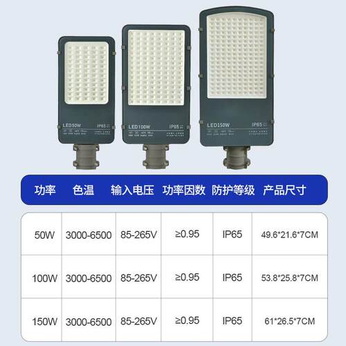 LED私模路灯1投50W农村城l市公道路光灯广场照明灯ed模组路KD-L2X