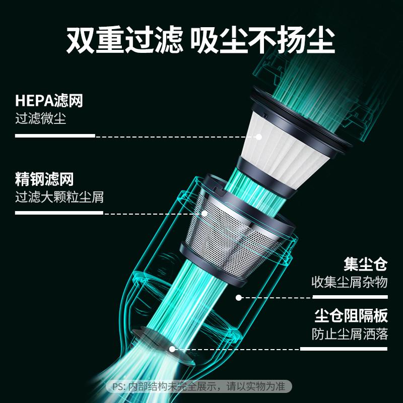 绿联车载吸尘器车用大吸力汽车内无线便携手持充电小型吸尘机家用