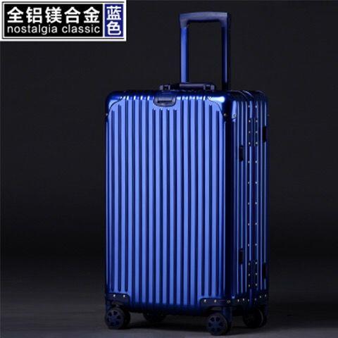 高档全铝镁合金杆箱万向轮静音密码箱容厚超拉加大量耐摔旅行李登