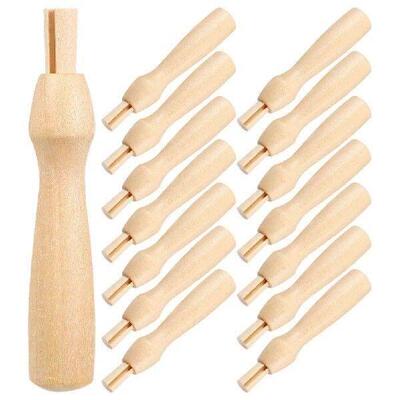 16Pcs Felting Needle Tools Comfortable Wooden Handle Kit