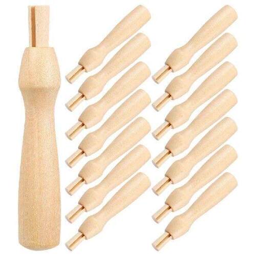 16Pcs Felting Needle Tools Comfortable Wooden Handle Kit