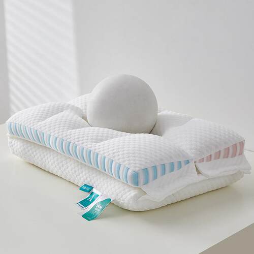 枕头侧颈睡护椎牵专用枕双芯引睡觉睡眠助aLK-A类全类家用分区层