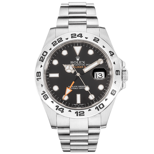 [9.8新]劳力士探险家精钢自动机械手表男表216570探二