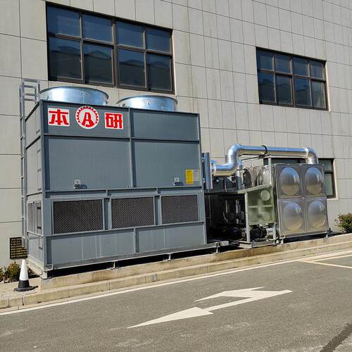 实验室配套闭式逆流冷却水塔提供水箱水泵管道保温桥架电缆安装
