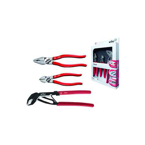 德国 Wiha威汉 26853 Z 99 0 002 01 经典钳子3件套尖头长嘴