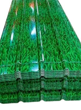 瓦厂家定制绿色彩钢板隔热隔墙NFM彩钢小瓦草金属楞板彩钢板