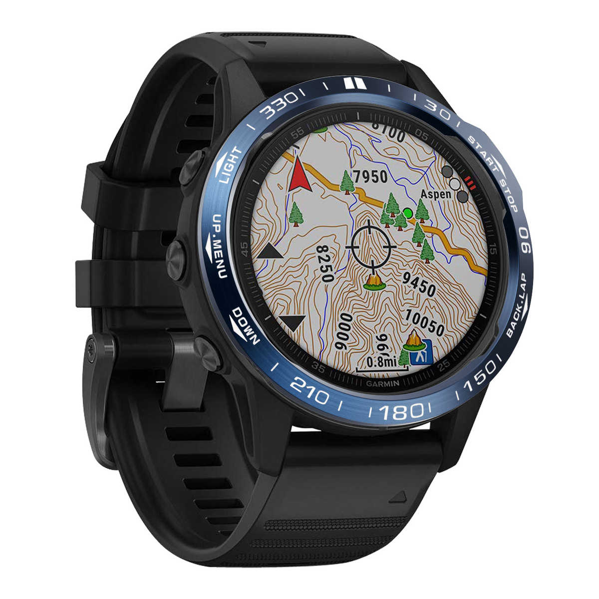 适配佳明Garmin Fenix6X手表飞耐时pro金属刻度钢圈表盘保护套