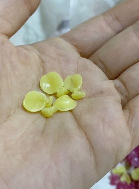 老料器花瓣汉服发簪100片老料黄凌霄H-39