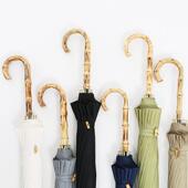 16骨超大弯柄竹柄户外遮阳伞广告伞logo时尚 情侣伞现货