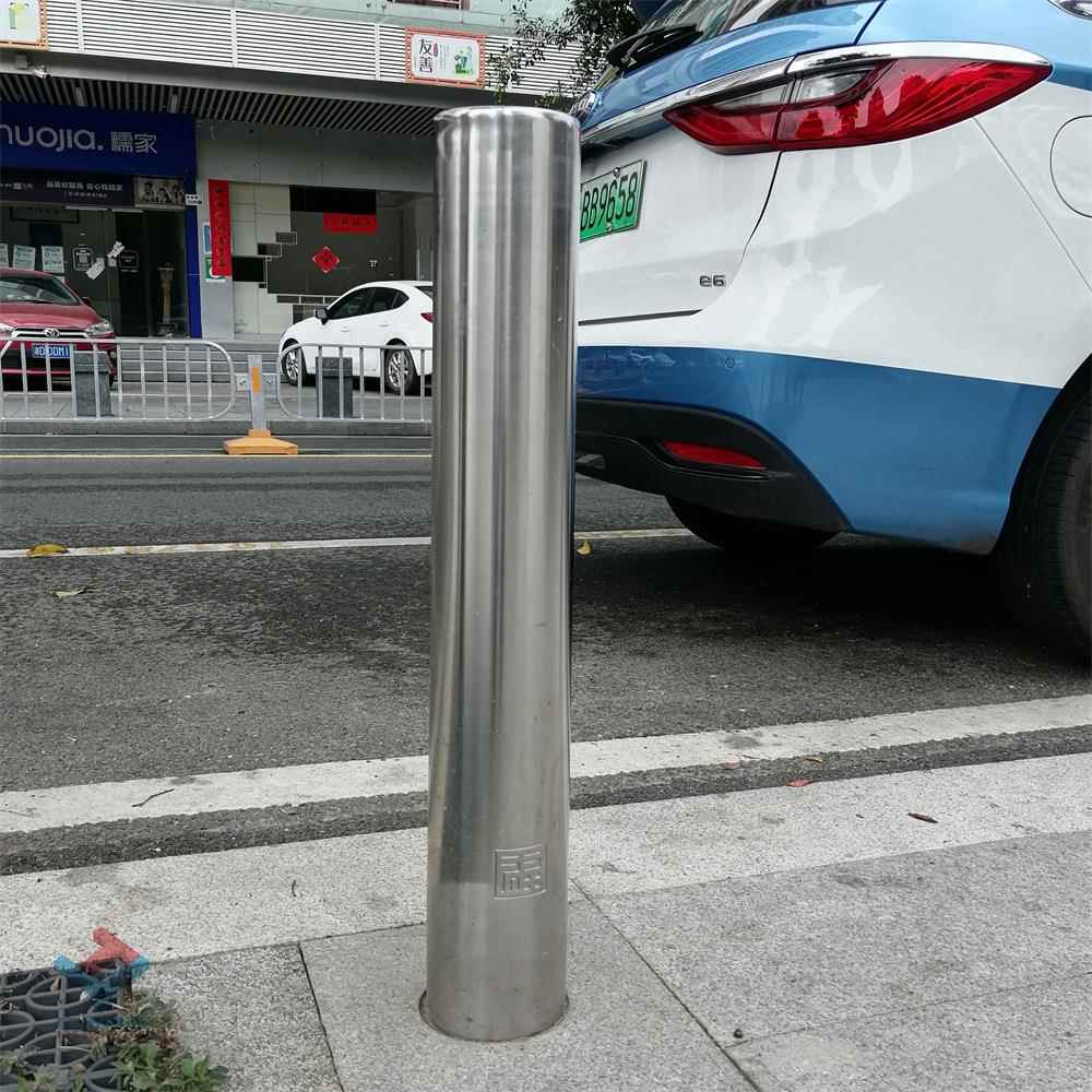 厂家供应不锈钢止车柱凹槽反光防撞柱304车挡路桩工厂优惠