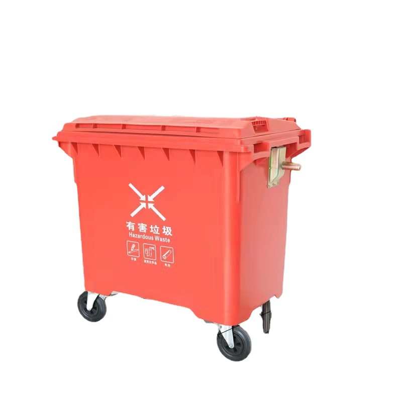 660升500升L垃圾桶户外大号手推箱大容量环卫桶市政型塑料分类桶