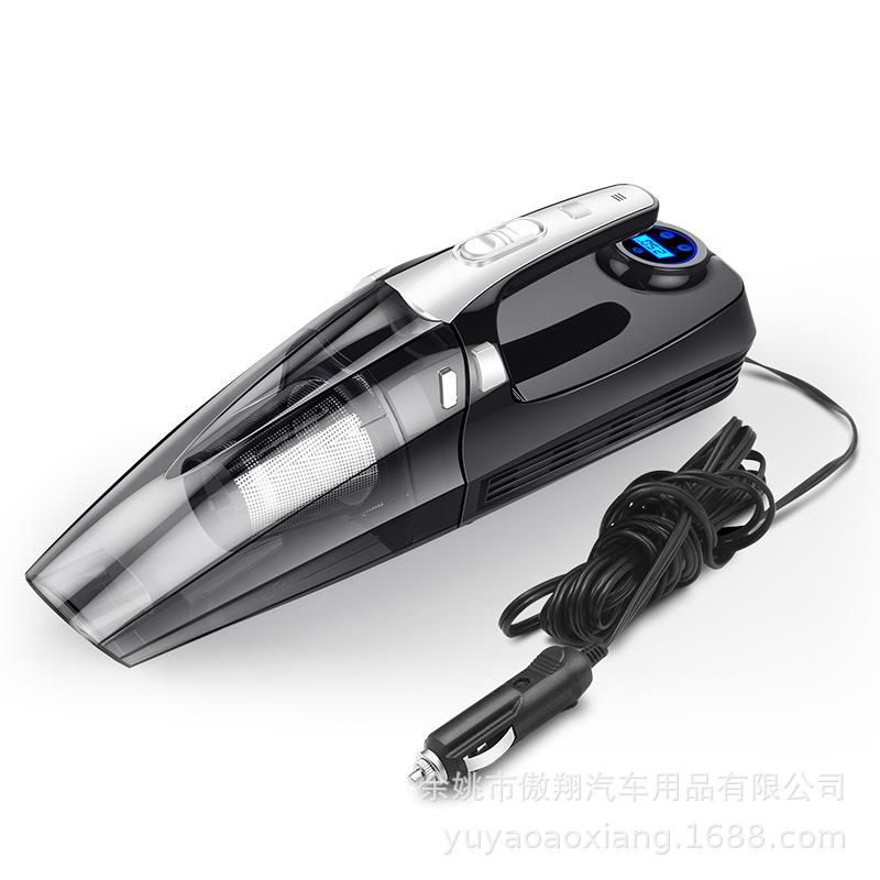 无线四合一吸尘器12V便携式充气吸尘器车载四合一吸尘器充气泵