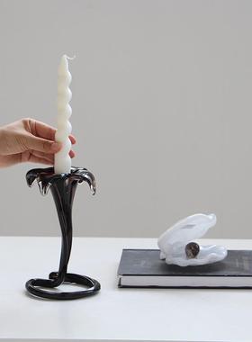 圣诞装饰长饰杆BX80-253烛锥形蜡烛礼宴会光晚餐家居民宿软装咖婚