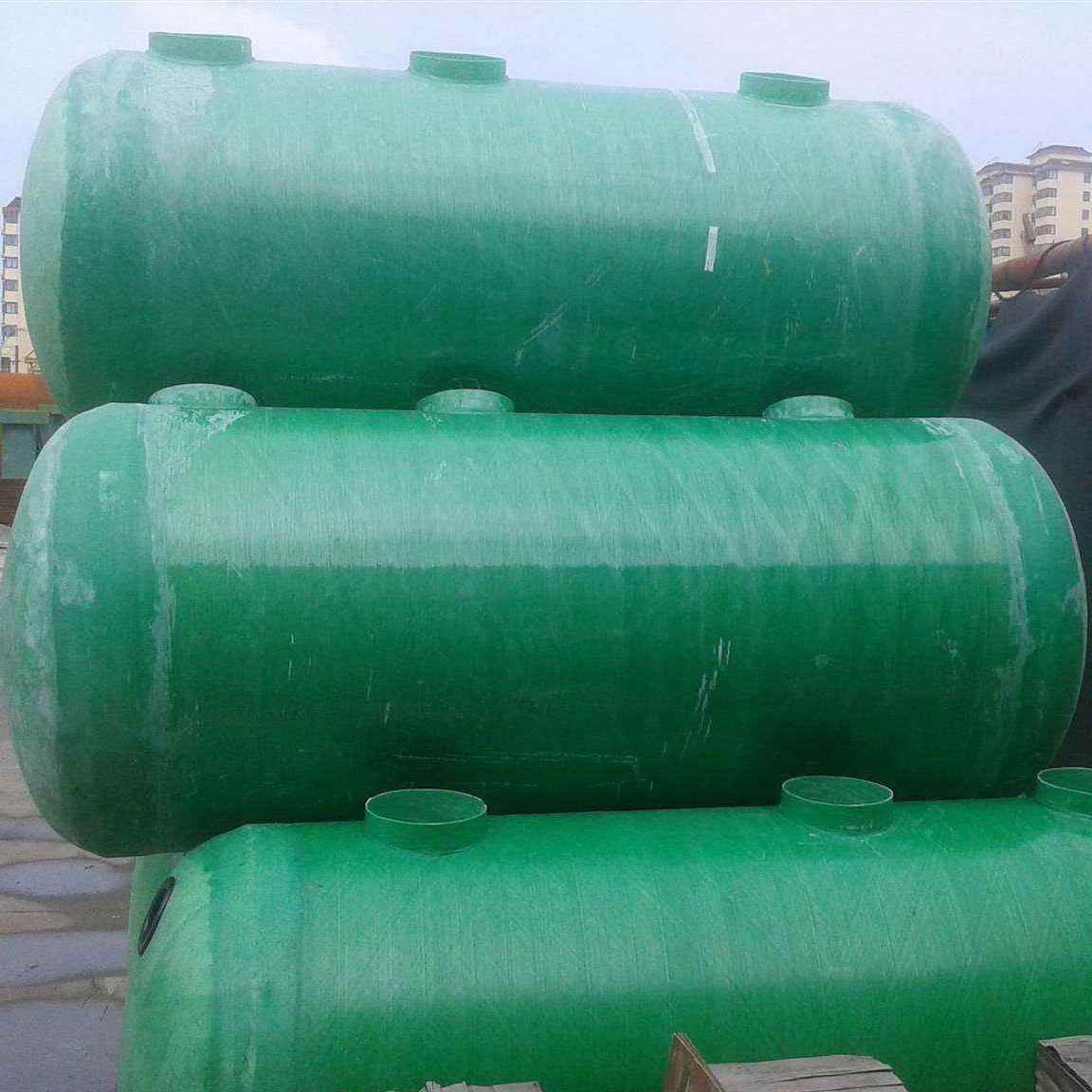 玻璃钢缠绕污水净化槽农村家用化粪池隔油池玻璃钢化粪池